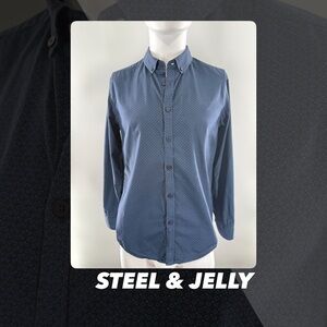 EUC Steel & Jelly Geometric Print Button Down Shirt